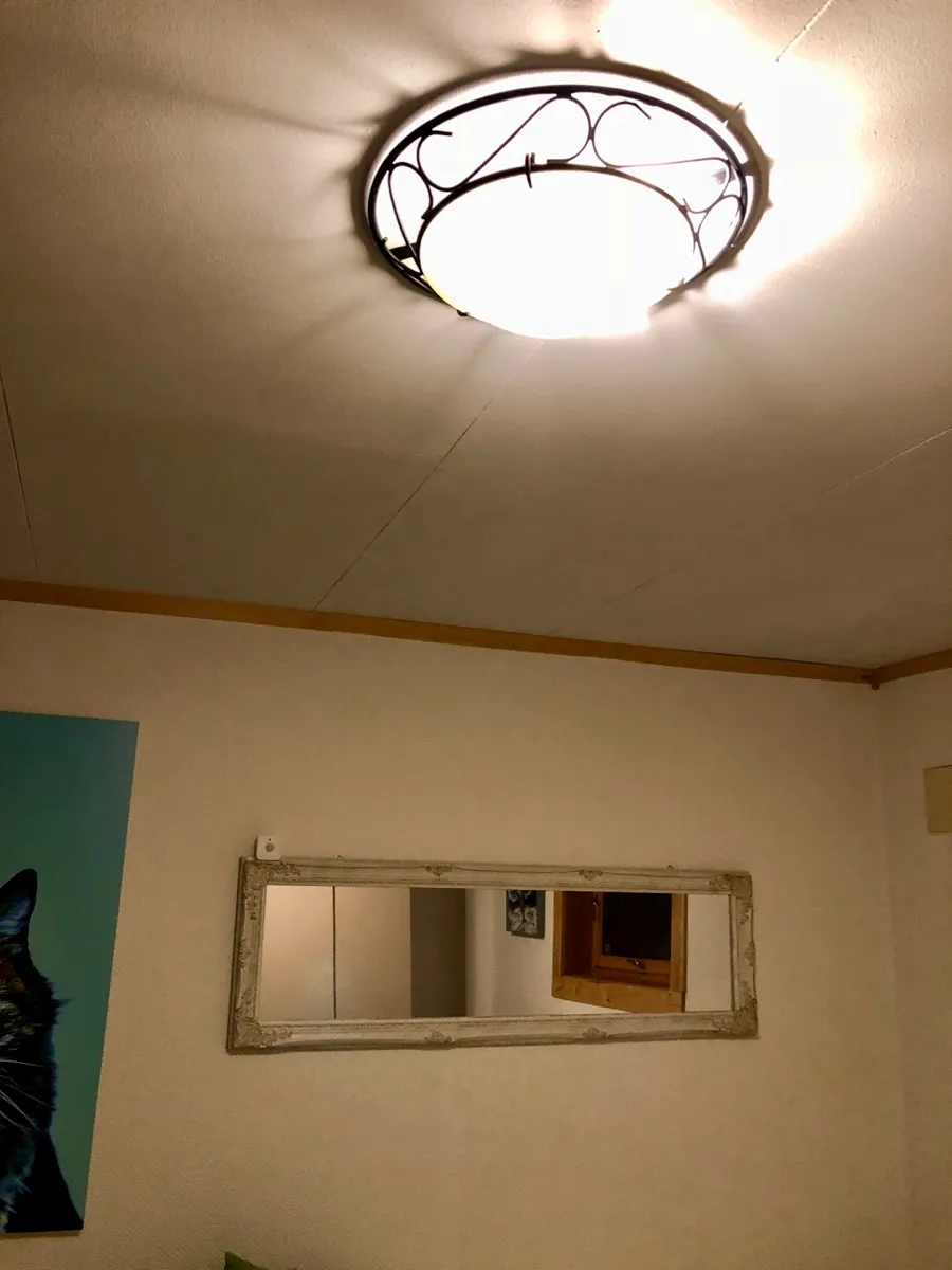 Taklampe og bevegelsessensor